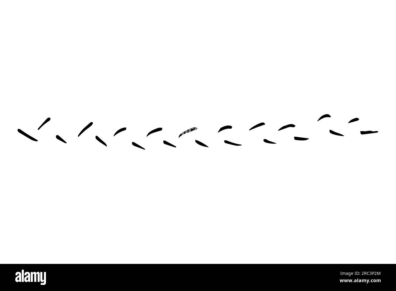 Pennello tratti di grunge vettoriale. Macchia nera, inchiostro, immagine a pennello. Un elemento artistico sporco disegnato a mano isolato su sfondo bianco. Ripetere il pennello t Illustrazione Vettoriale