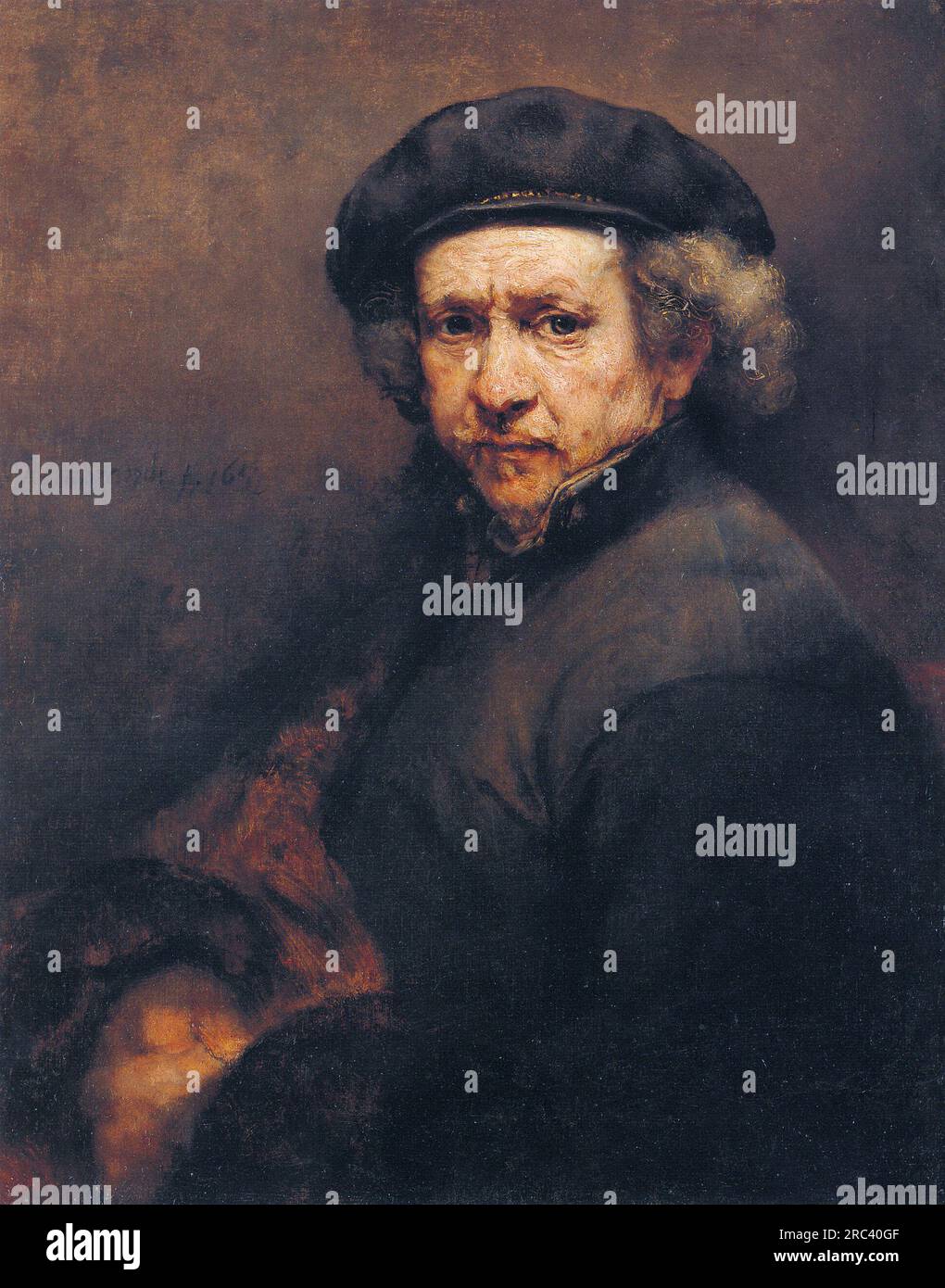 Autoritratto 1659 di Rembrandt Foto Stock