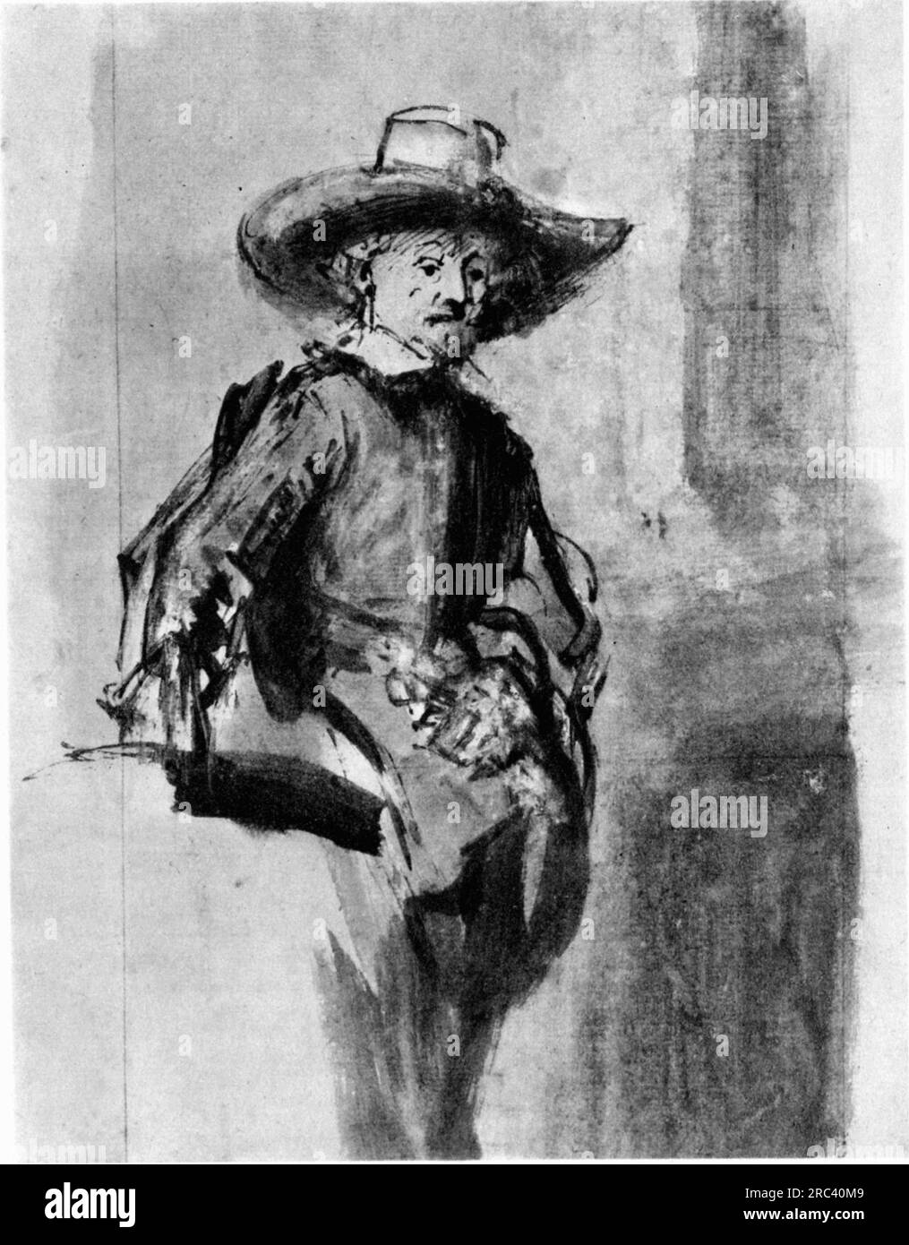 Studio per uno dei sindacati della Cloth Guild 1662 di Rembrandt Foto Stock