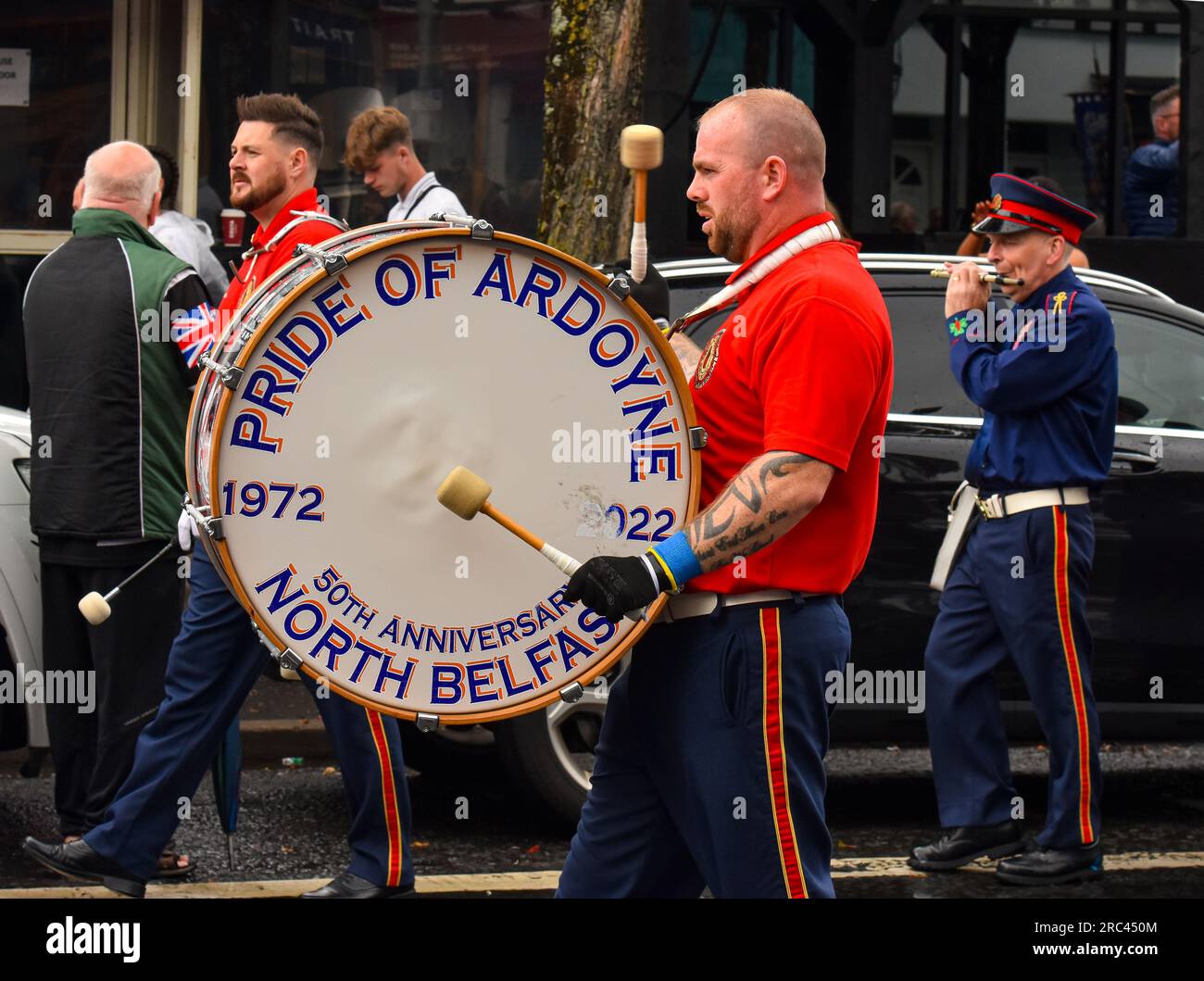 Dodicesimo luglio Parade 2023, Lisburn Road, Belfast Foto Stock