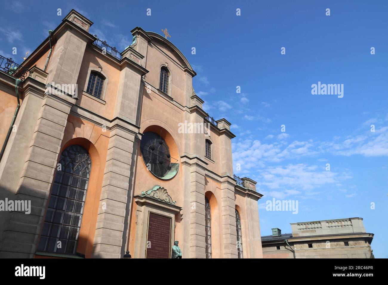 La città di Stoccolma landmark. Storkyrkan la chiesa - Cattedrale Cattolica Romana Chiesa. Foto Stock