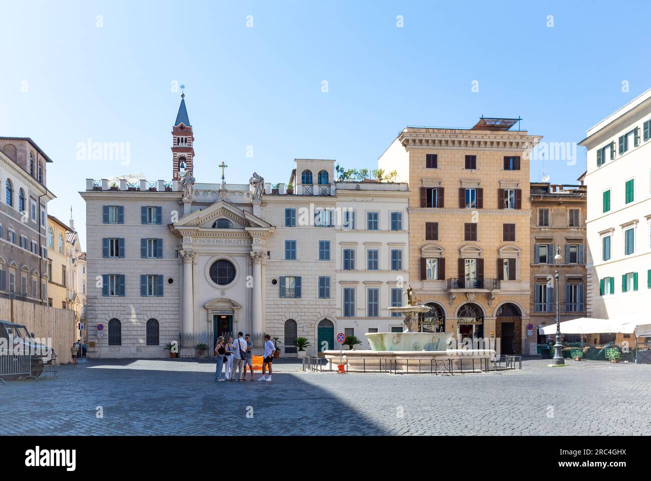 Roma, Lazio, Italia, Santa Brigida, Santa Brigida a campo de' Fiori in Piazza Farnese. Foto Stock