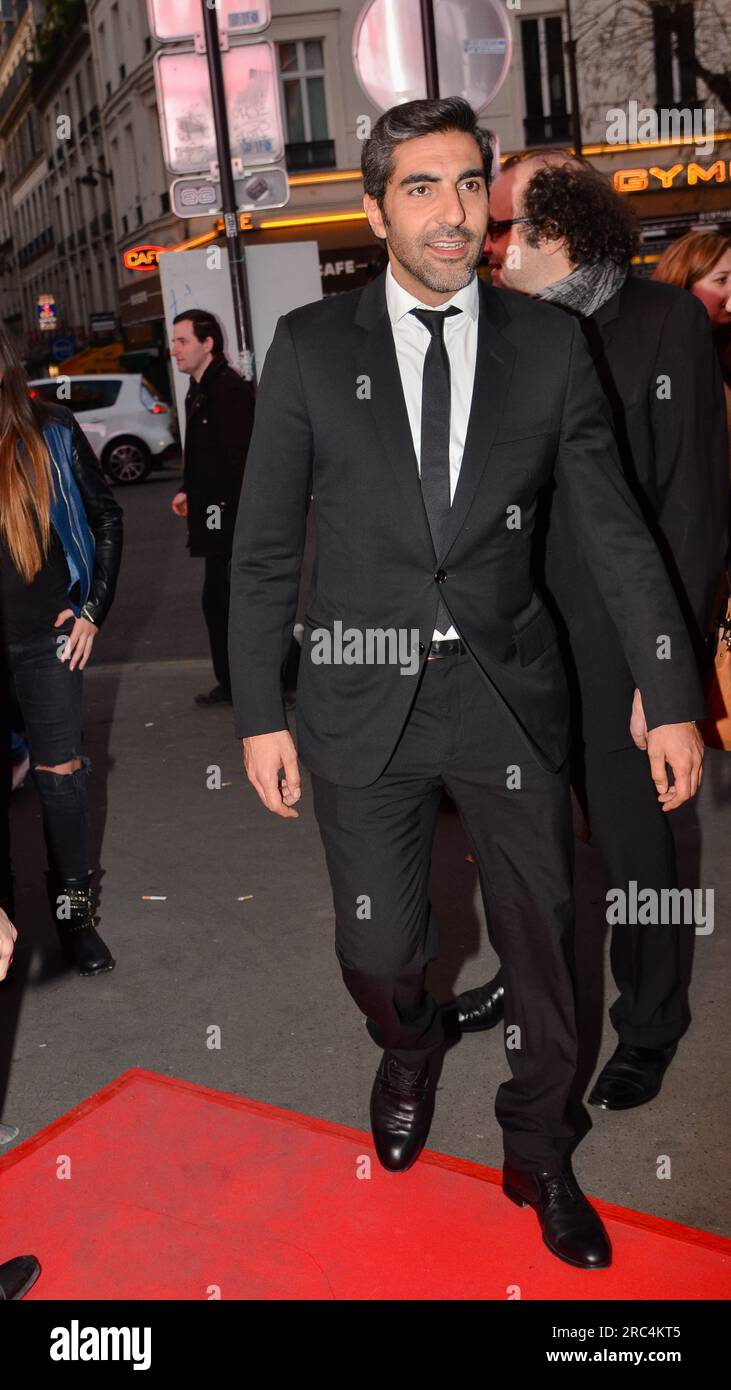 Avant-première au Grand rex : Qu'est-ce qu'on a tous fait au Bon Dieu - Parigi Francia, 10 avril 2014. Foto Stock