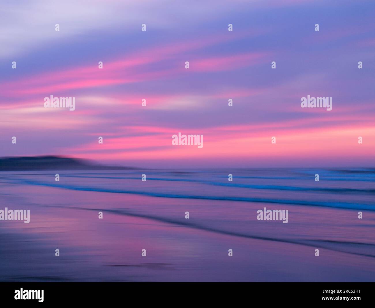 Banff Beach abstract, Aberdeenshire Foto Stock