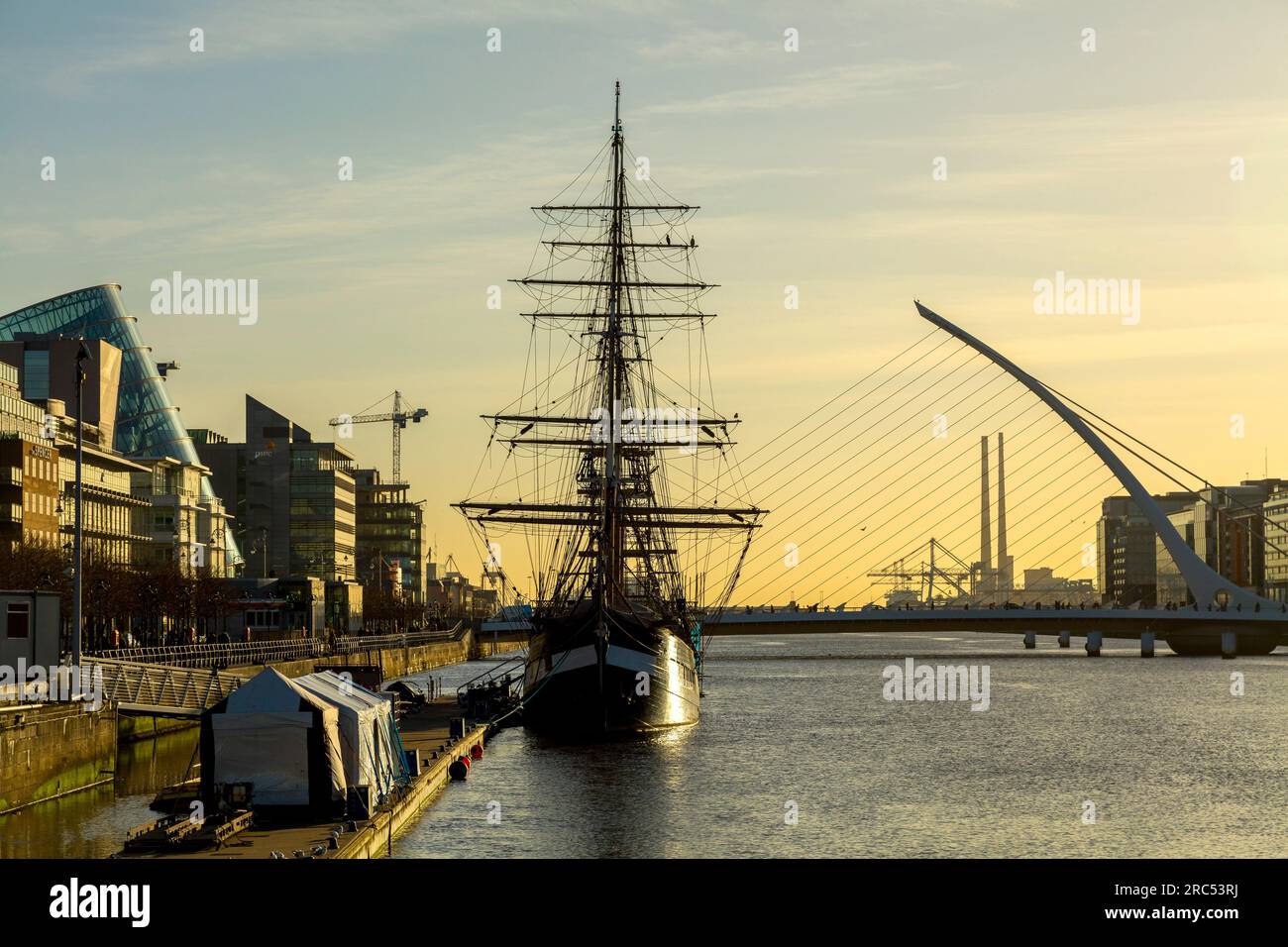 Dublino, Irlanda, fiume Liffey Foto Stock