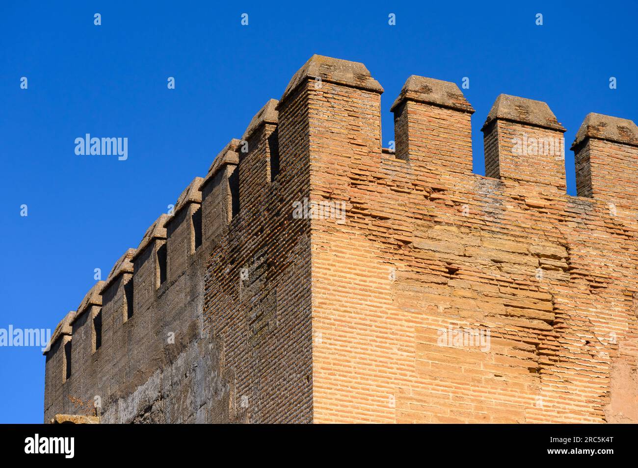 Architettura medievale dell'Alhambra, Granada, Spagna Foto Stock