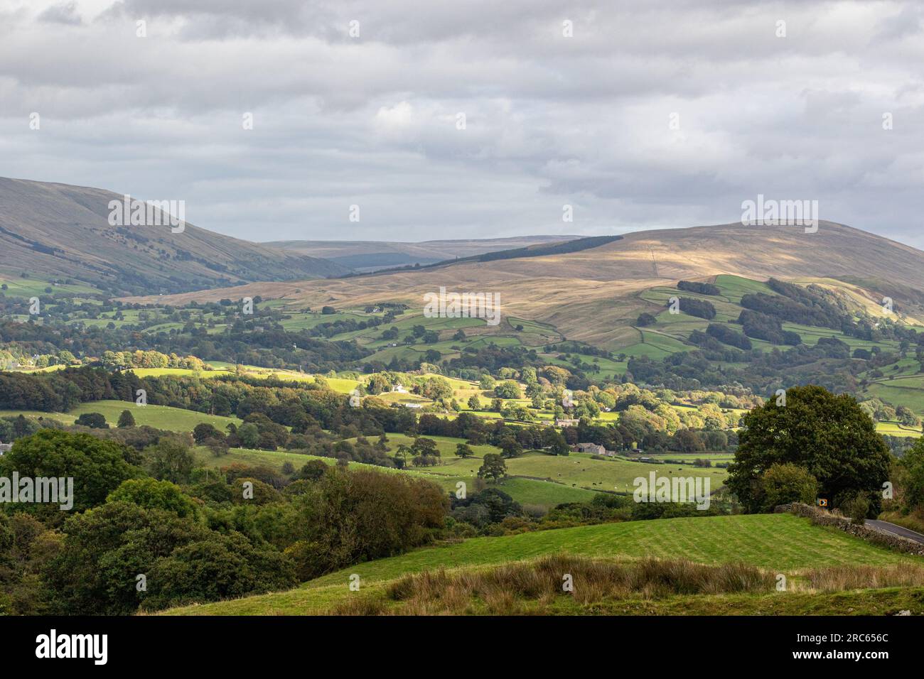 Incredibile vista del paesaggio scattato nello Yorkshire Foto Stock