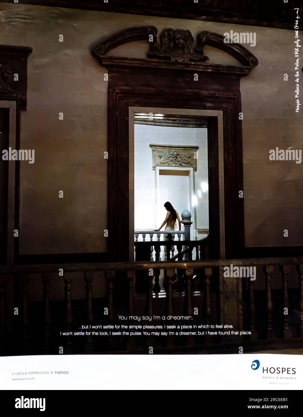 Hospes Hotels & Moments su una rivista 2006 Foto Stock