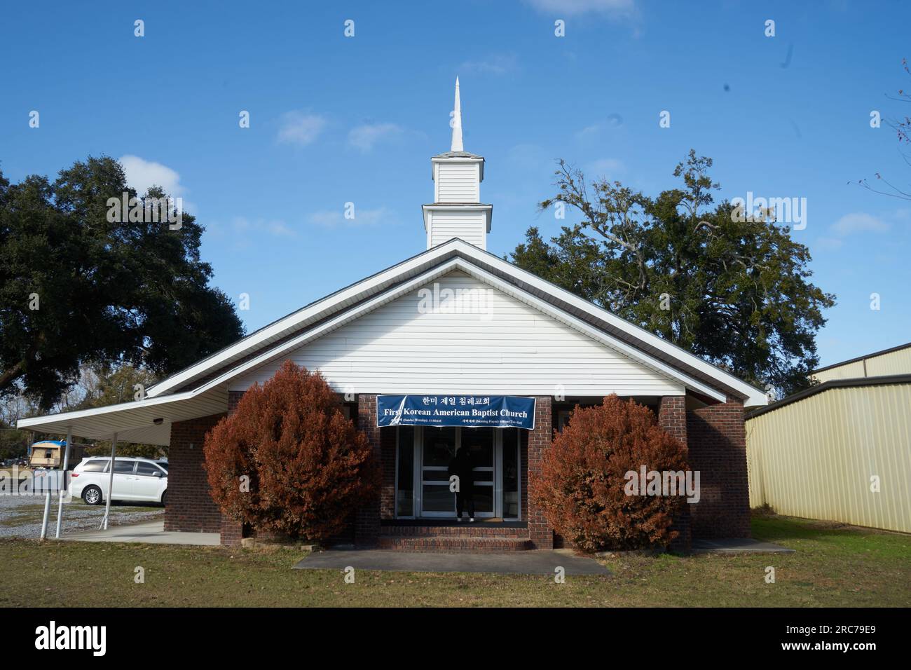 First Korean American Baptist Church, una chiesa a Pensacola, fondata nel 1957, come prima chiesa coreana iniziata dai Battisti del Sud negli Stati Uniti Foto Stock