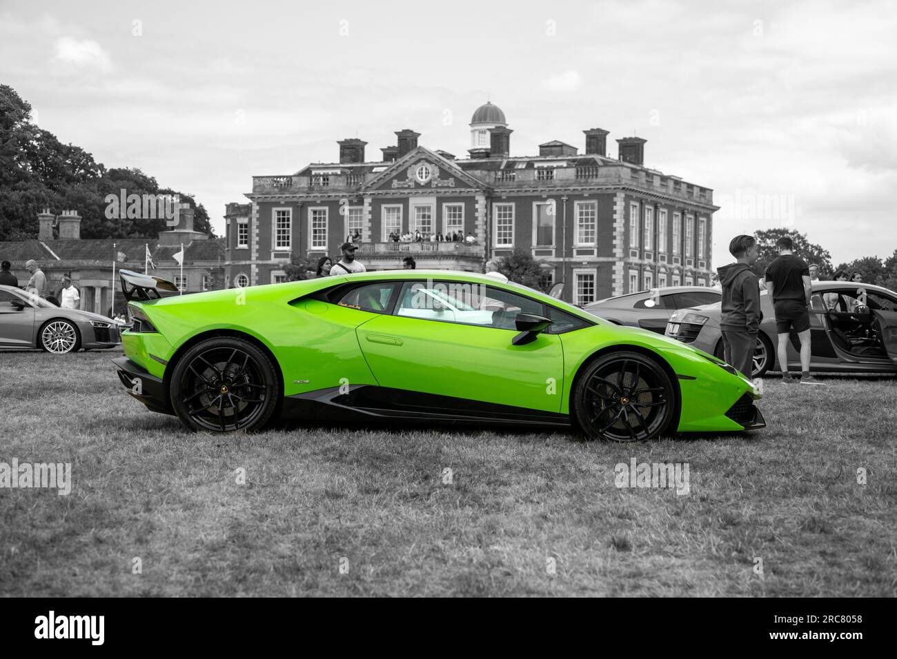 Lamborghini LP610 in verde brillante Foto Stock