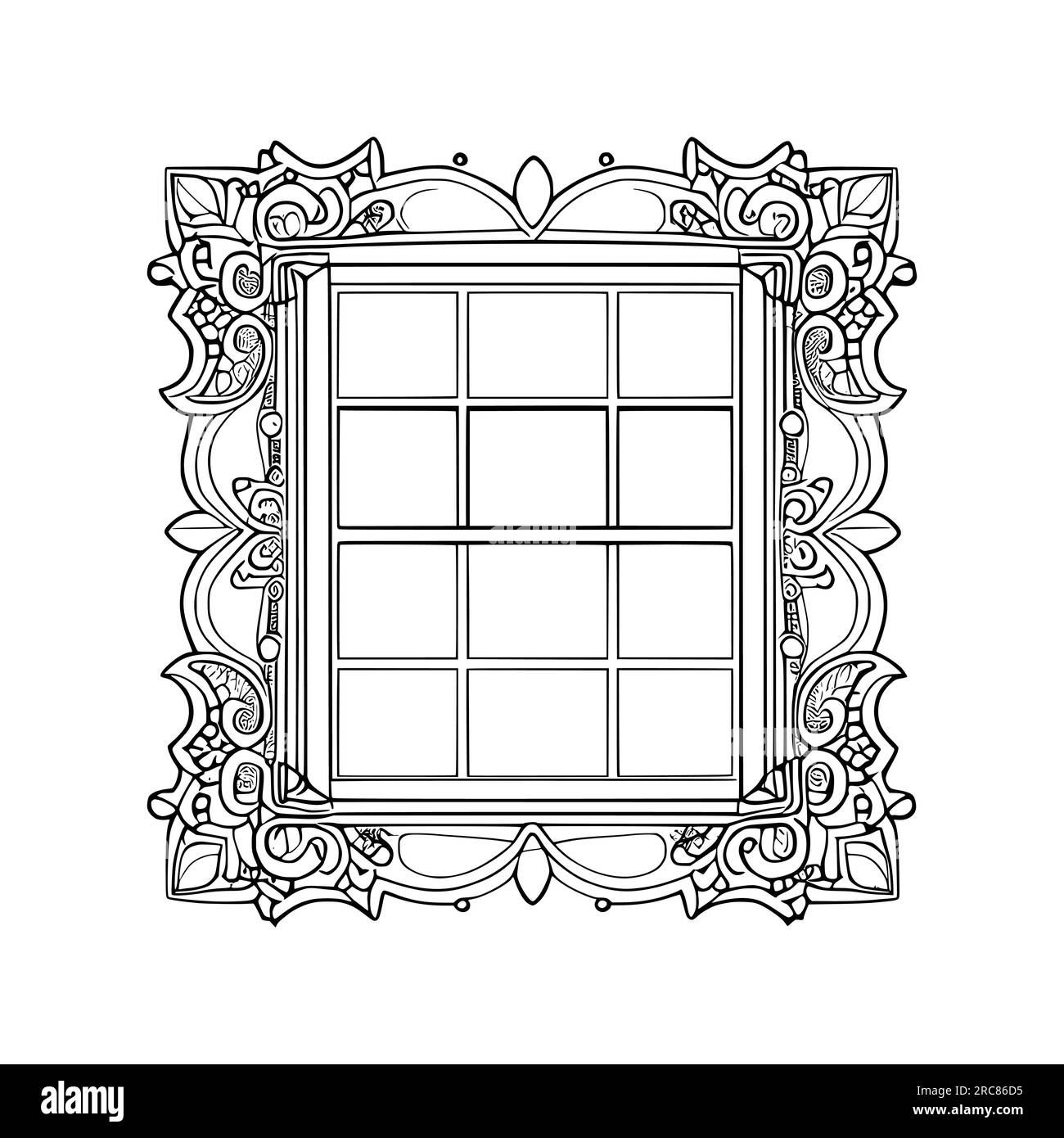 Una finestra aperta Immagini Vettoriali Stock - Alamy