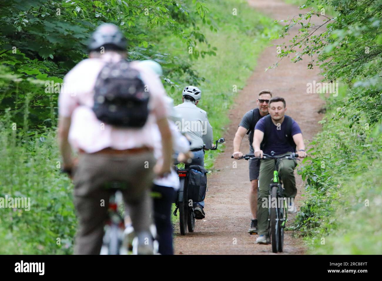 Pista ciclabile apprezzata da diversi piloti Foto Stock