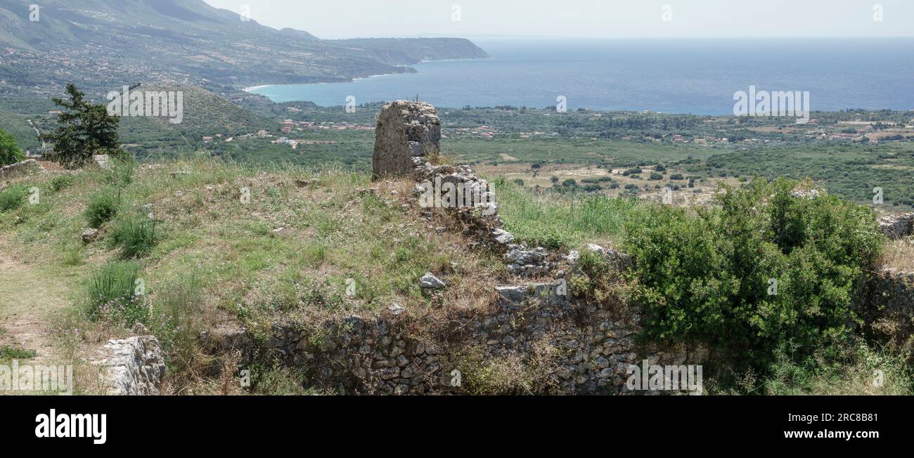 Il castello veneziano di San Giorgio a Cefalonia Foto Stock