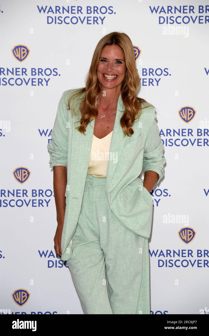 Milano, Italia. 13 luglio 2023. Milano, presentazione degli orari 2023/2024 Warner Bros - Discovery - Filippa Lagerback Credit: Independent Photo Agency/Alamy Live News Foto Stock