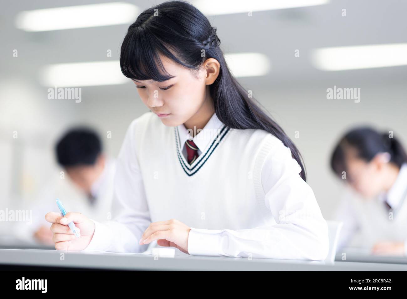 Studenti che prendono lezioni Foto Stock