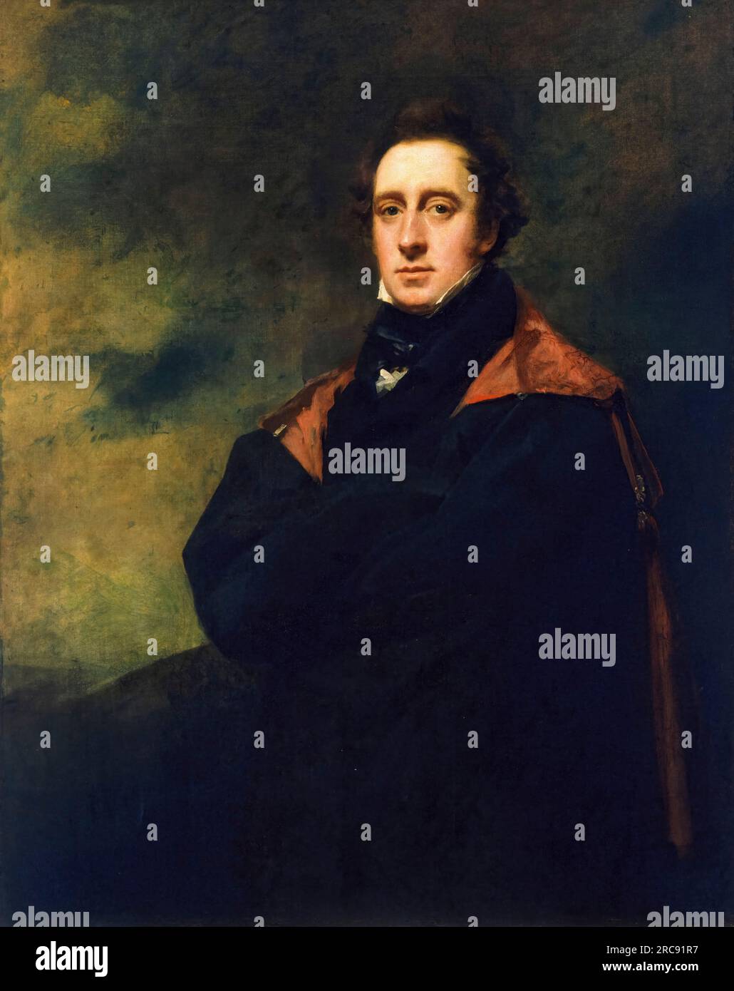 Andrew Spottiswoode (1787-1866), tipografo scozzese, editore e politico, ritratto dipinto ad olio su tela di Henry Raeburn, 1807-1823 Foto Stock