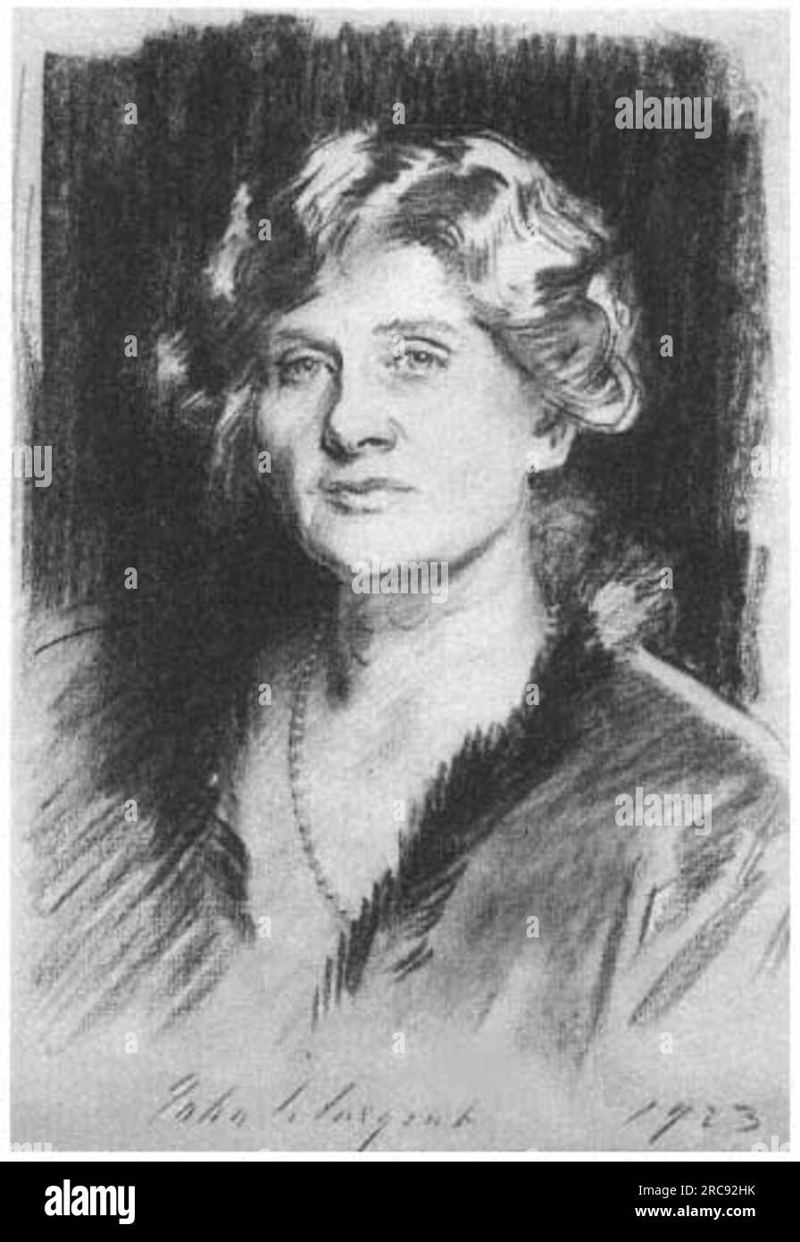 Elizabeth Sprague Coolidge 1923 di John Singer Sargent Foto Stock