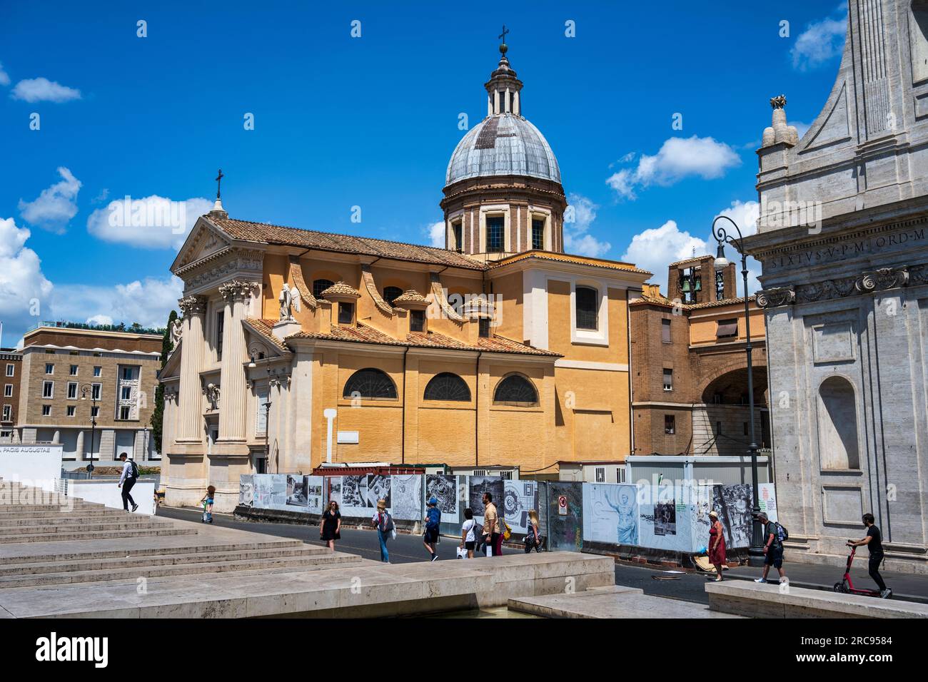 Chiesa San Rocco all'Augusteo a largo San Rocco a Roma, regione Lazio, Italia Foto Stock