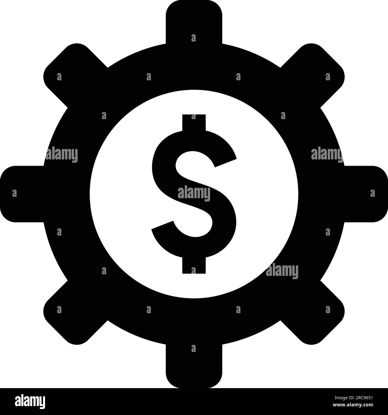 Icona delle impostazioni finanziarie. Uso commerciale, file stampati e presentazioni, materiali promozionali, Web o qualsiasi tipo di progetto. Illustrazione Vettoriale