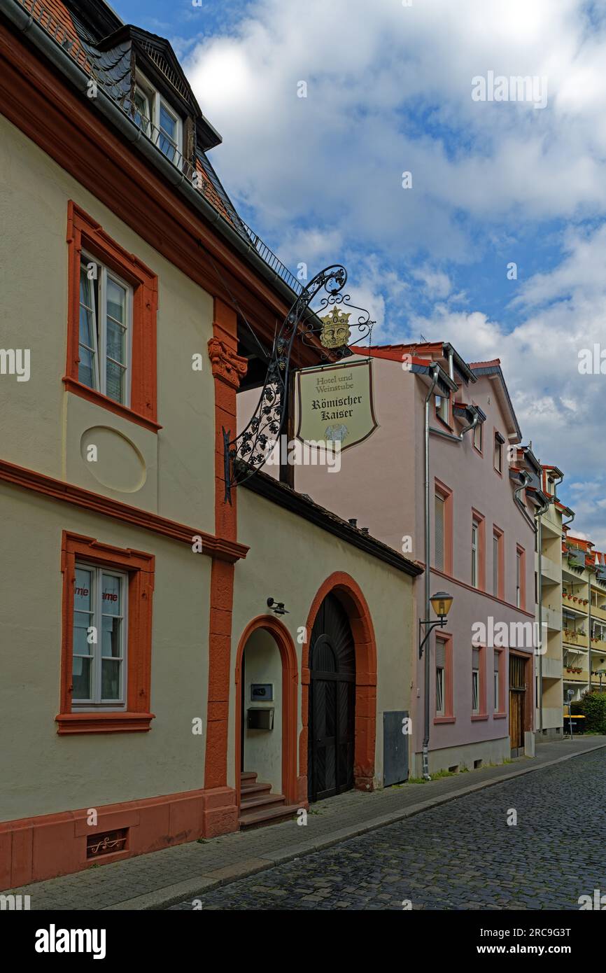 Schum-Stadt, Straßenansicht, Hotel, Weinstube, Römischer Kaiser Foto Stock