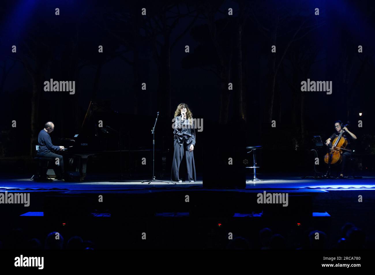 Concerto 'eri con me: Alice canta Battiato' al Teatro Romano di Ostia Antica, vicino Roma (foto di Matteo Nardone / Pacific Press/Sipa USA) Foto Stock