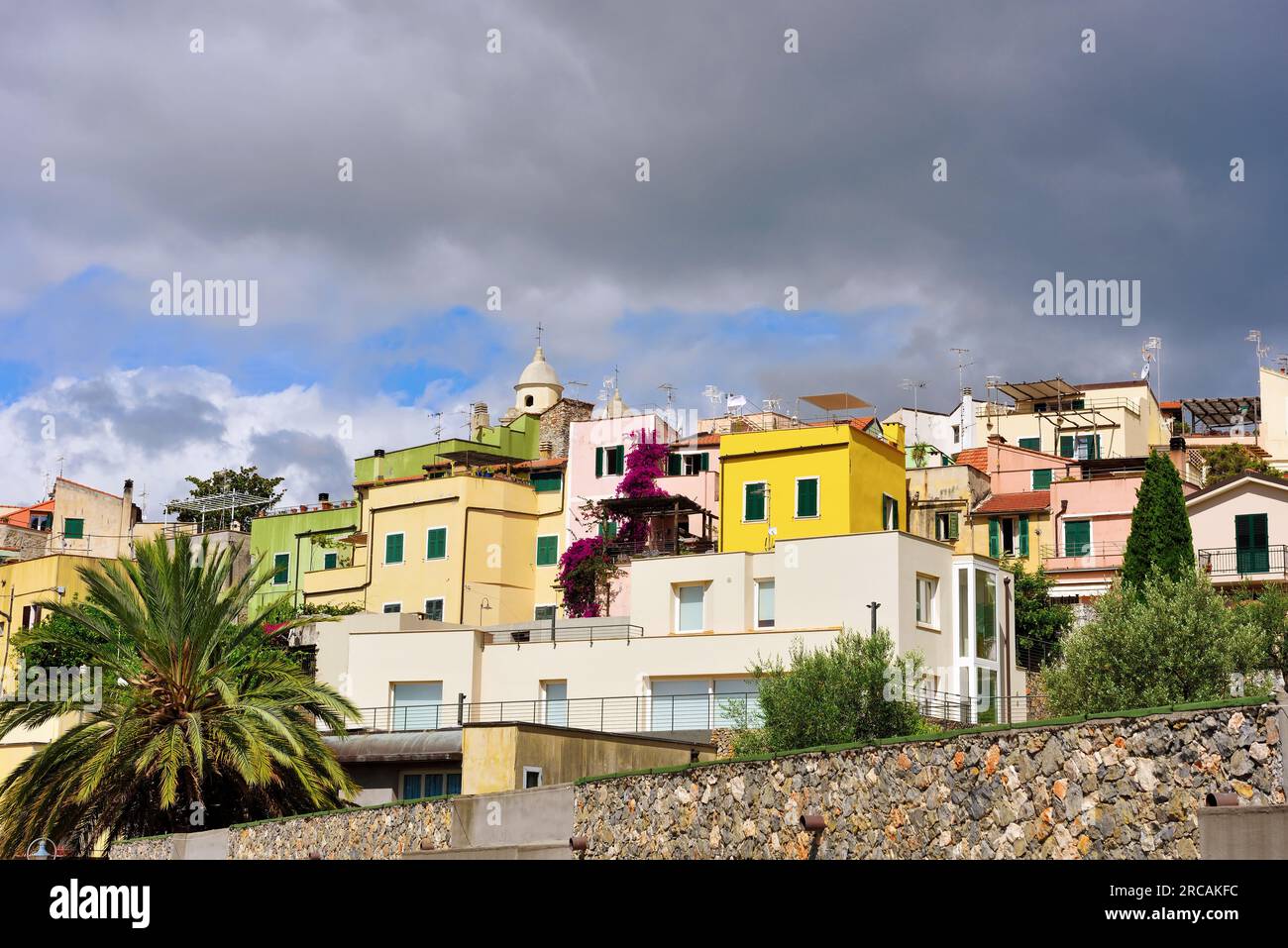 il centro storico di borgio verezzi savona Foto Stock
