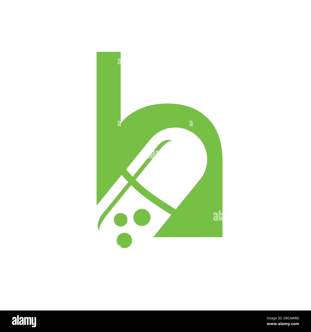 Design con logo a capsula o pillola lettera H. Illustrazione della lettera h con il vettore del concetto di icona pillola del logo della farmacia Illustrazione Vettoriale