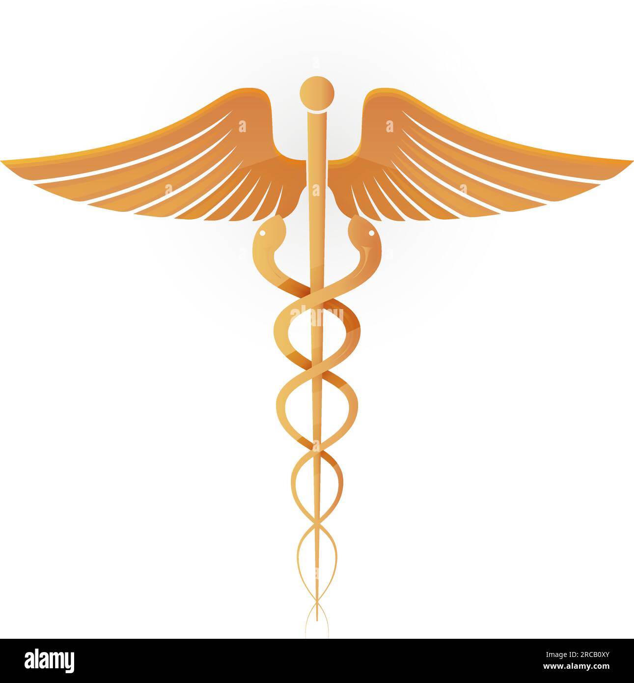 Caduceus come simbolo della medicina - icona come file EPS 10 Illustrazione Vettoriale