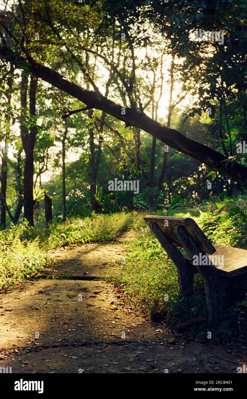 Una giornata di sole sul parco nazionale di Ba vi, ha noi, Vietnam Foto Stock