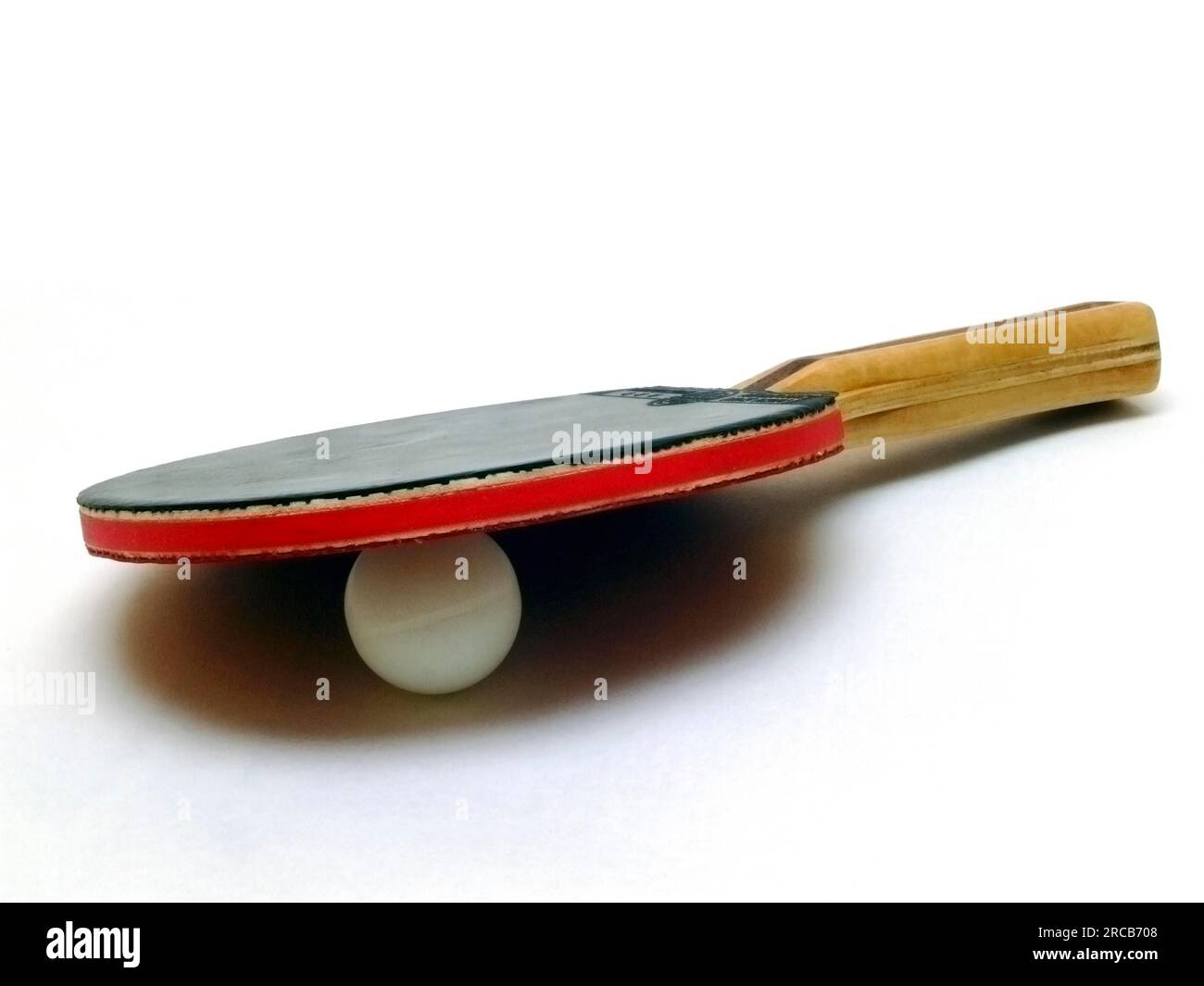 Due mazze da ping pong Foto Stock