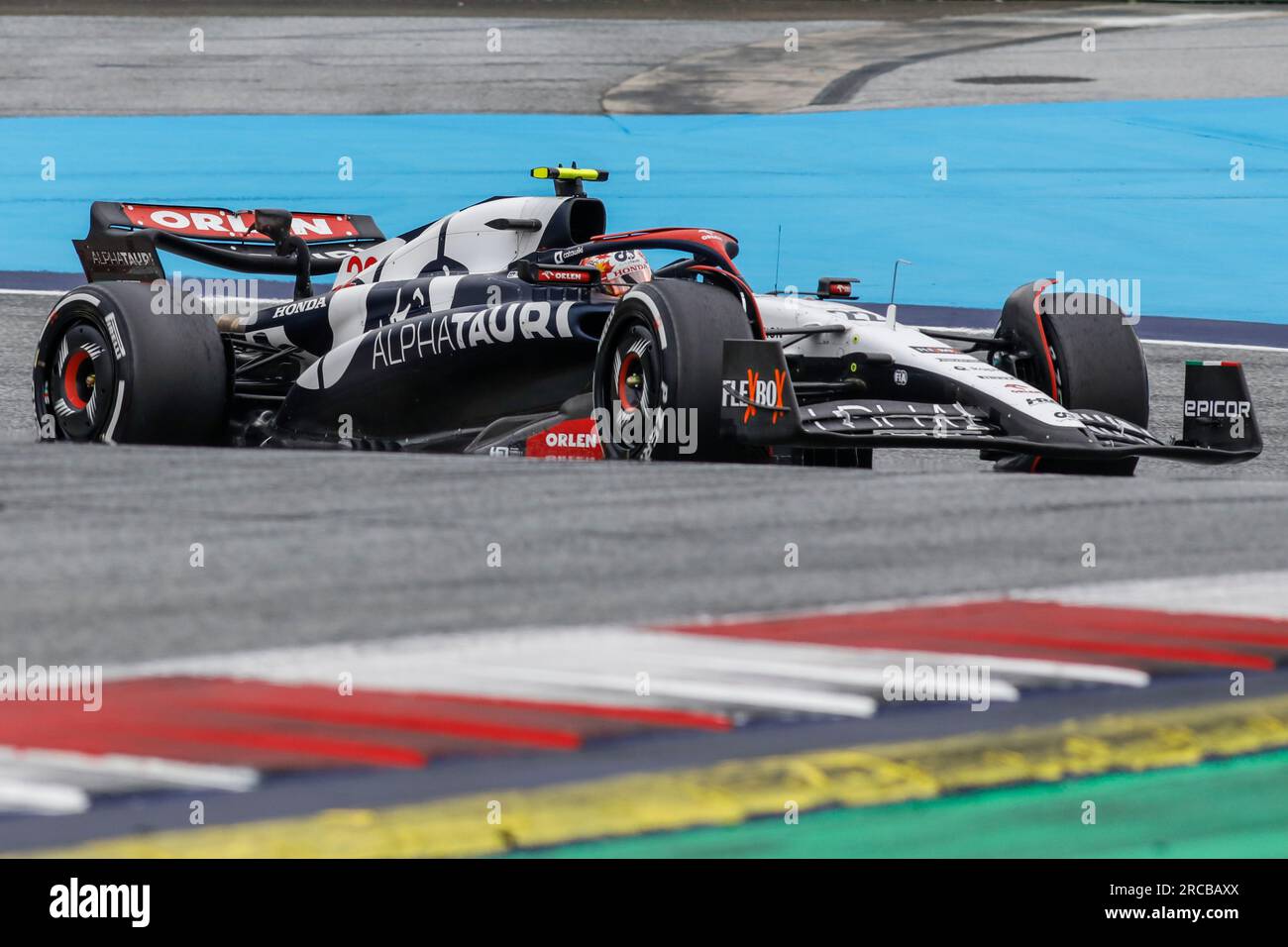 Spielberg, Austria. 2 luglio 2023. Formula 1 Rolex Gran Premio d'Austria al Red Bull Ring, Austria. Nella foto: #22 Yuki Tsunoda (JPN) della Scuderia AlphaTauri ad AlphaTauri AT04 durante la gara © Piotr Zajac/Alamy Live News Foto Stock