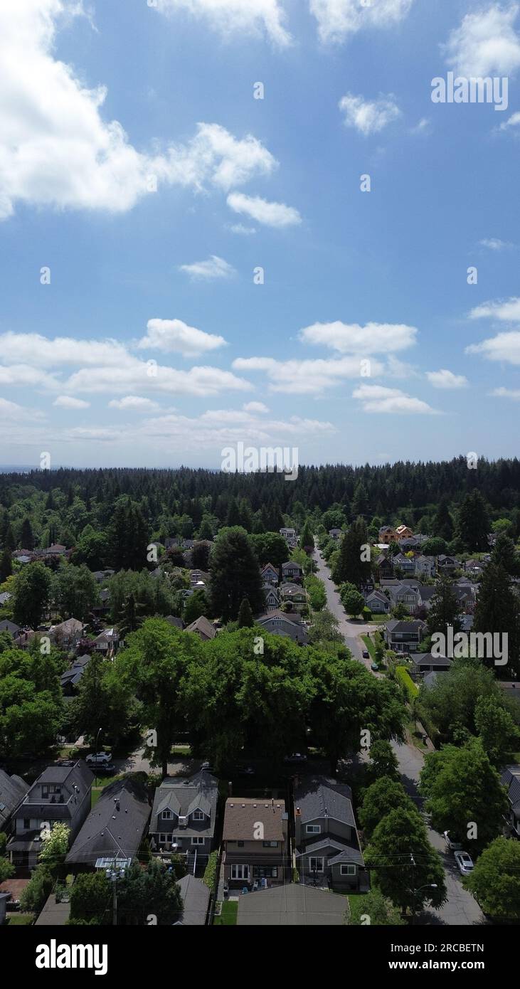 Quartiere UBC dall'alto Foto Stock