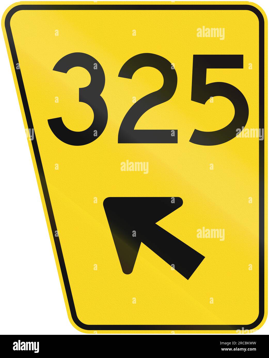 Guida e informazioni indicazioni stradali per Quebec, Canada - numero della strada di uscita sulla sinistra. Foto Stock