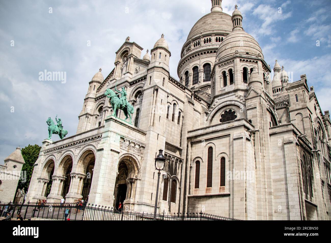 Bella foto che mostra il Sacro cuore a Parigi Foto Stock