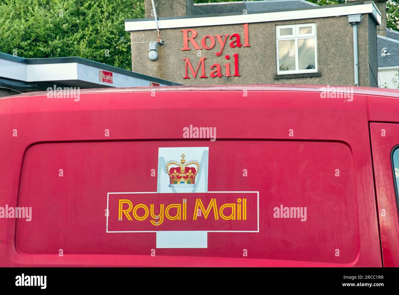 logo royal mail sul pulmino Foto Stock