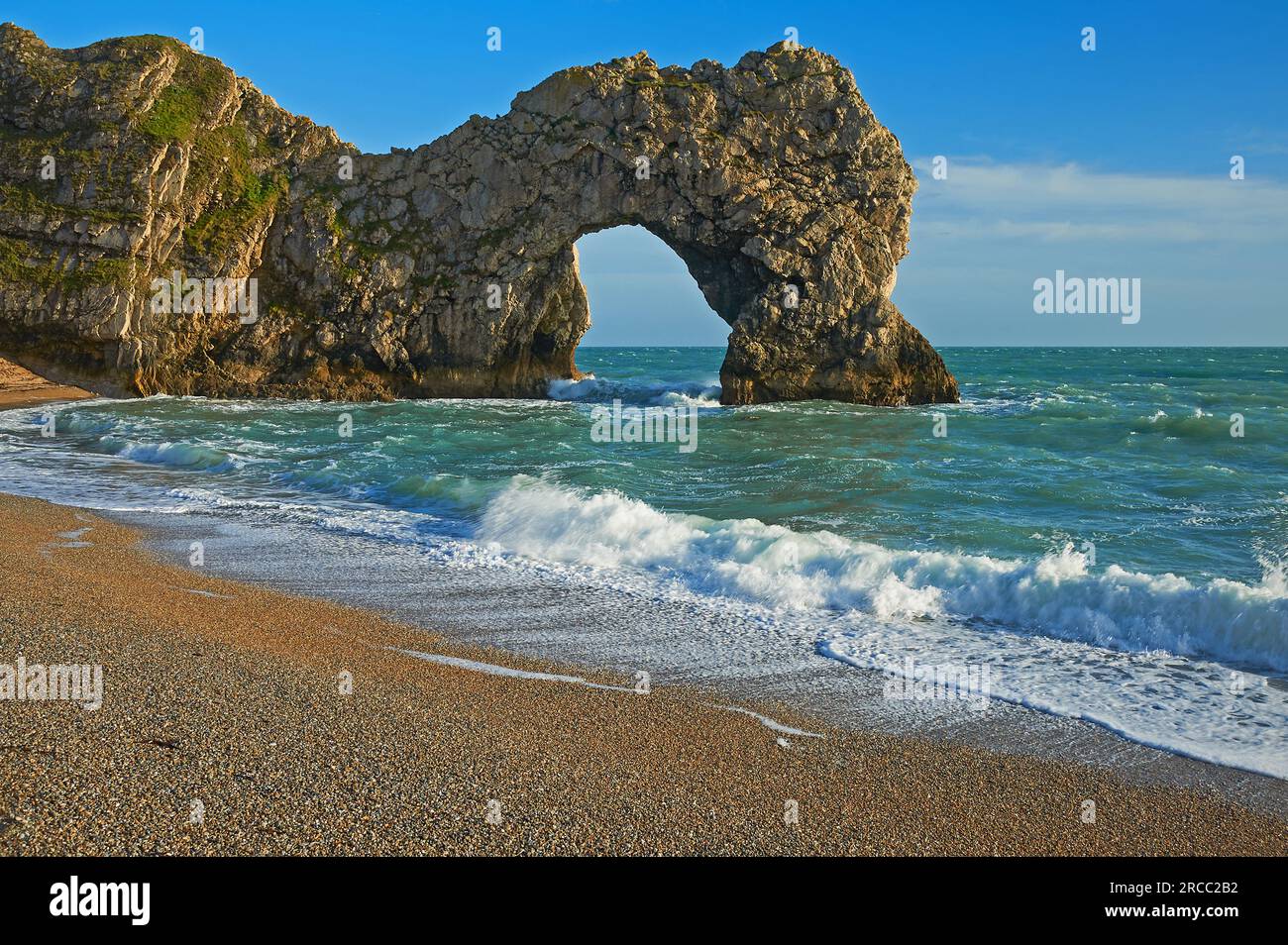 Arco Durdle Door sulla Jurassic Coast del Dorset Foto Stock
