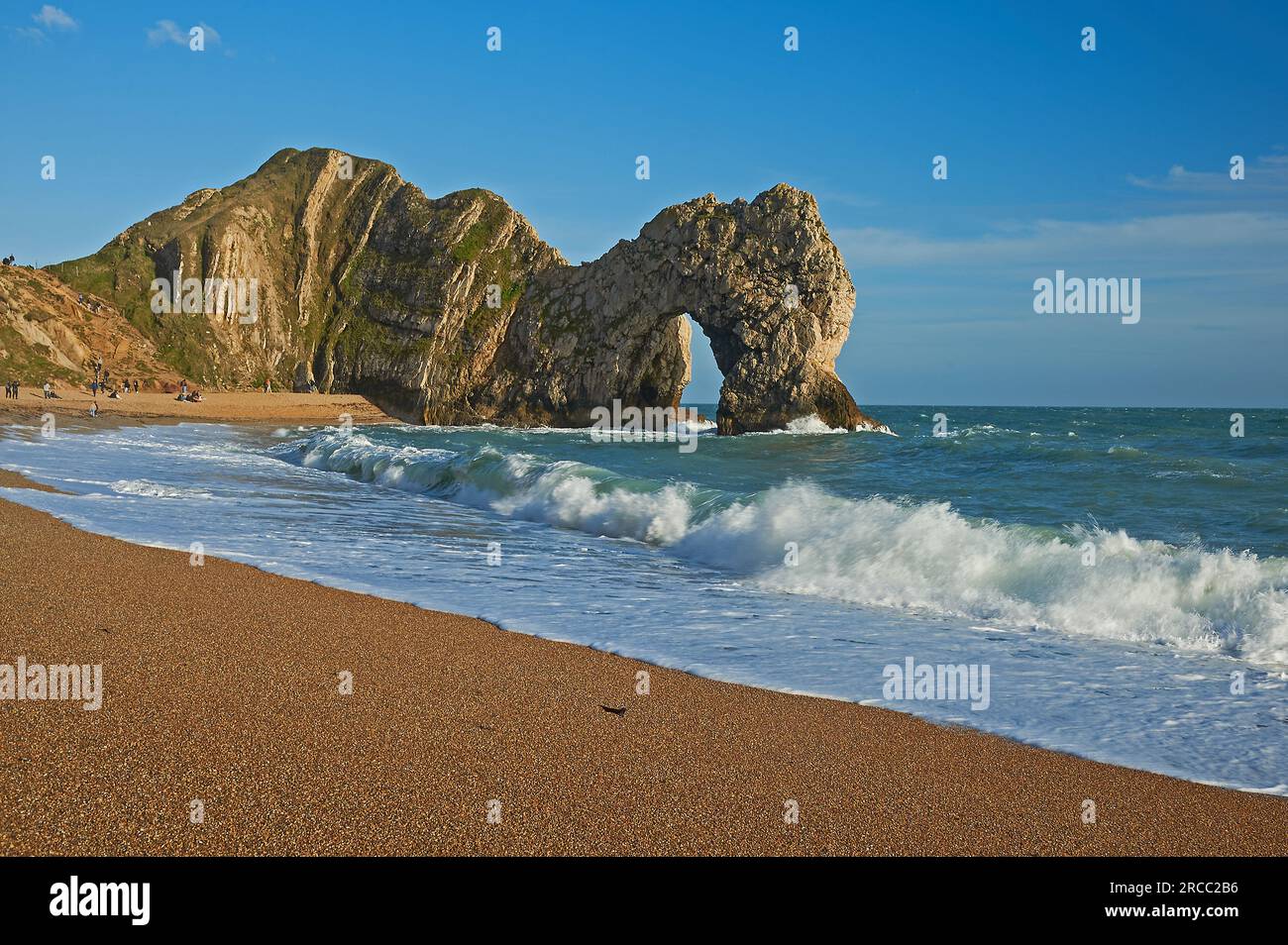 Arco Durdle Door sulla Jurassic Coast del Dorset Foto Stock