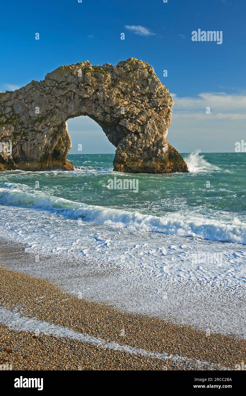 Arco Durdle Door sulla Jurassic Coast del Dorset Foto Stock