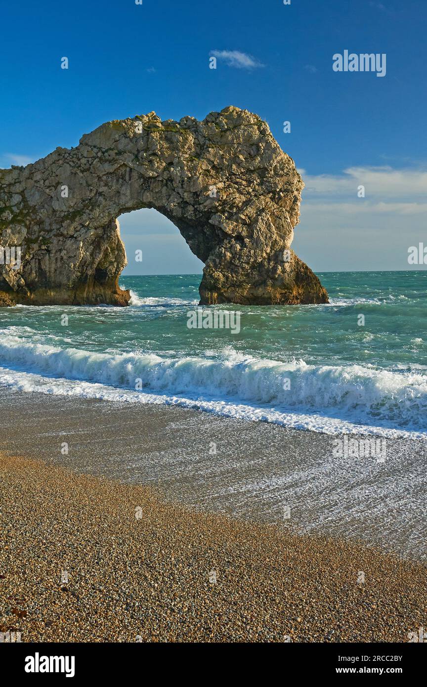 Arco Durdle Door sulla Jurassic Coast del Dorset Foto Stock