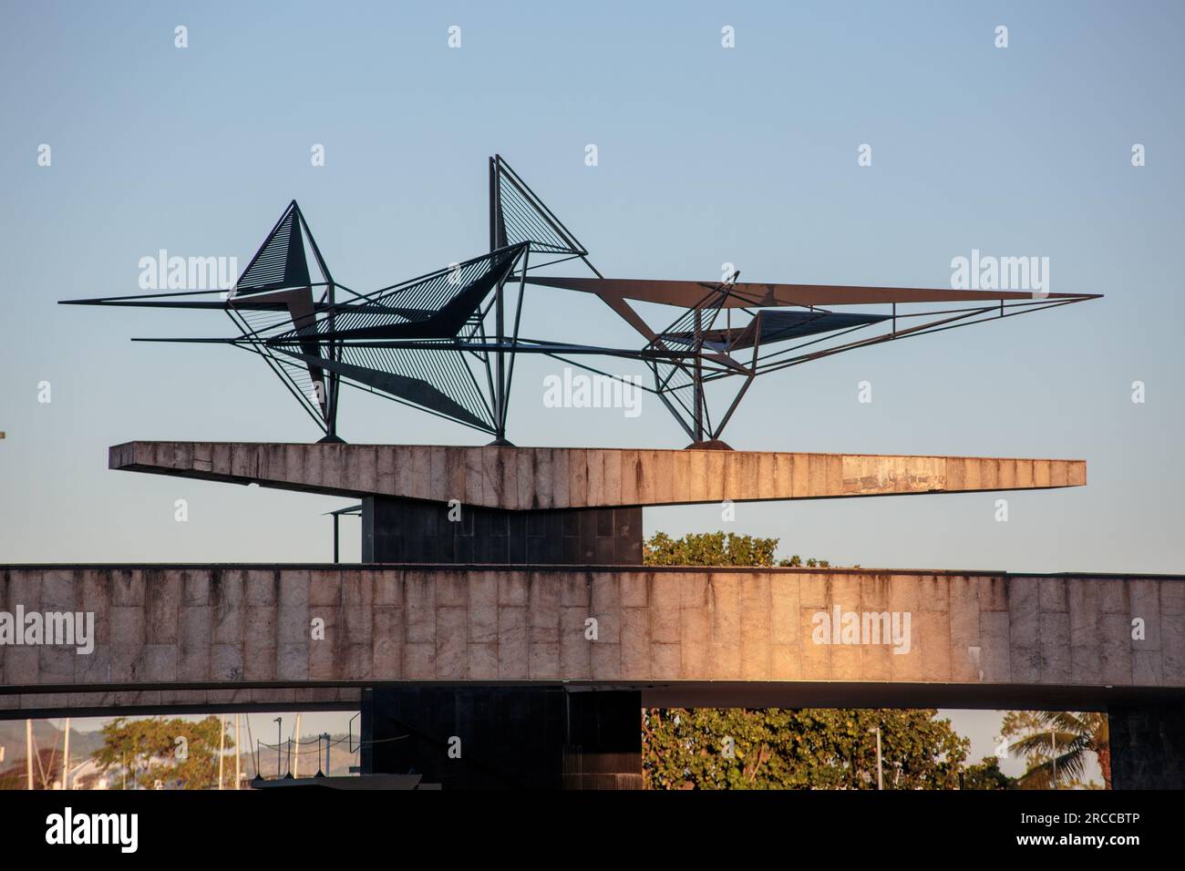Monumenti a Pracinhas a Rio de Janeiro, Brasile - 3 giugno 2023: Monumento in onore dei soldati uccisi nella seconda guerra mondiale a Rio de Janeiro. Foto Stock