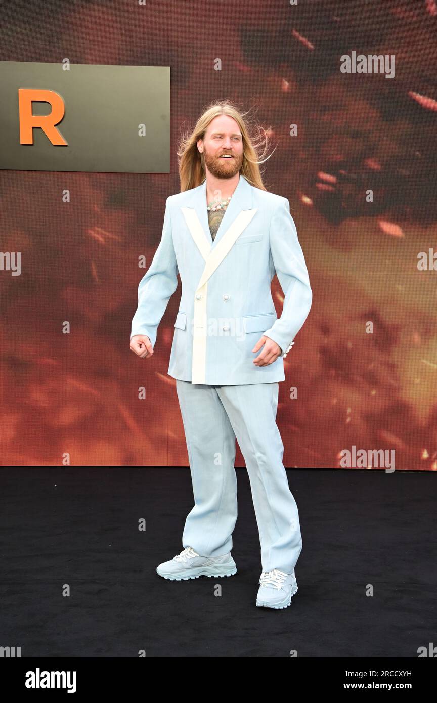 Londra, Regno Unito. 13 luglio 2023. Sam Ryder partecipa all'Oppenheimer - UK Premiere all'ODEON Luxe, Leicester Square, Londra, Regno Unito. Credito: Vedere li/Picture Capital/Alamy Live News Foto Stock