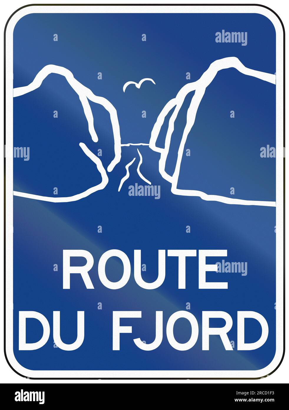 Guida e informazioni indicazioni stradali in Quebec, Canada - percorso dei fiordi. Foto Stock