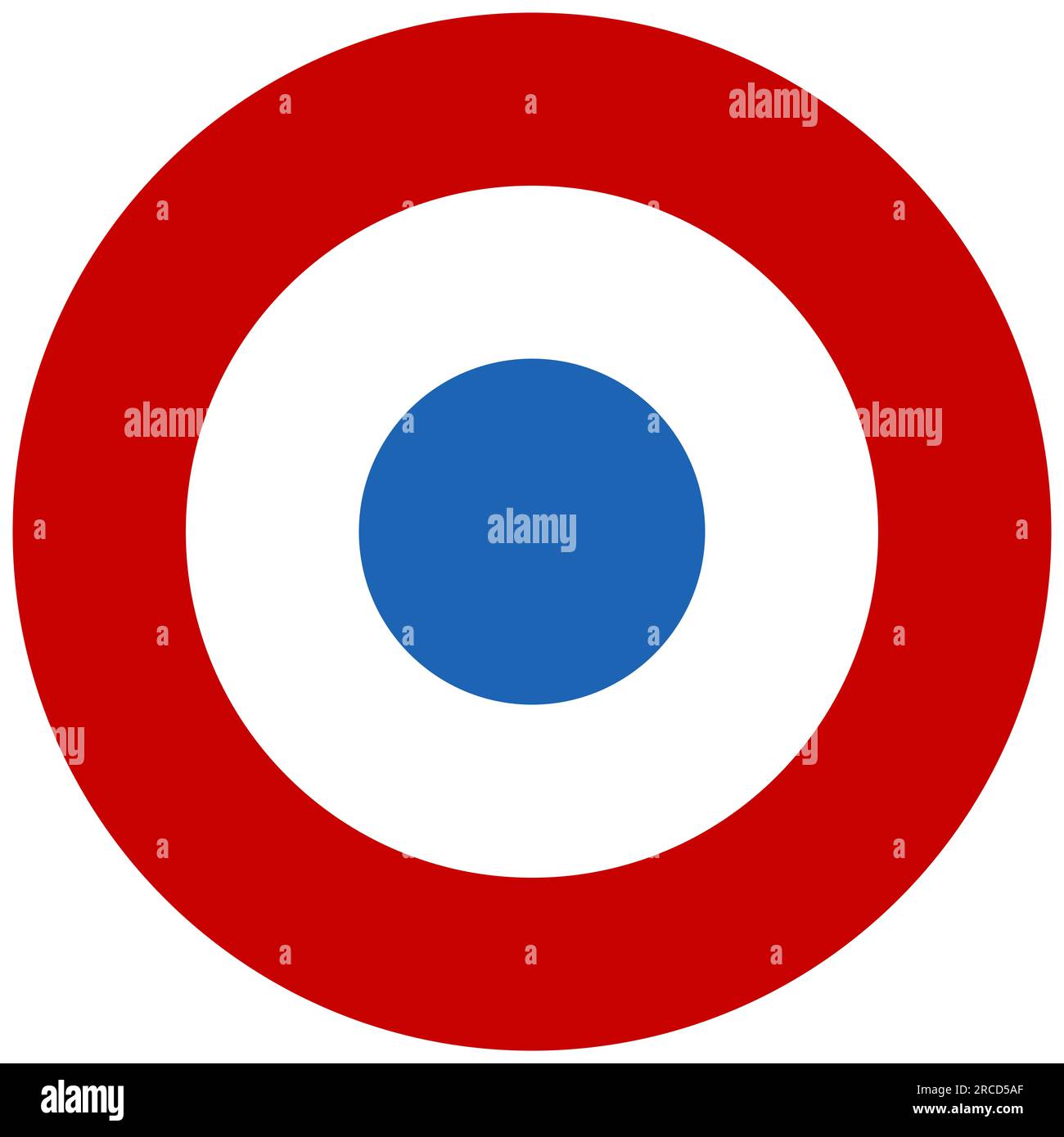 Roundel dell'aeronautica e spaziale francese Foto Stock