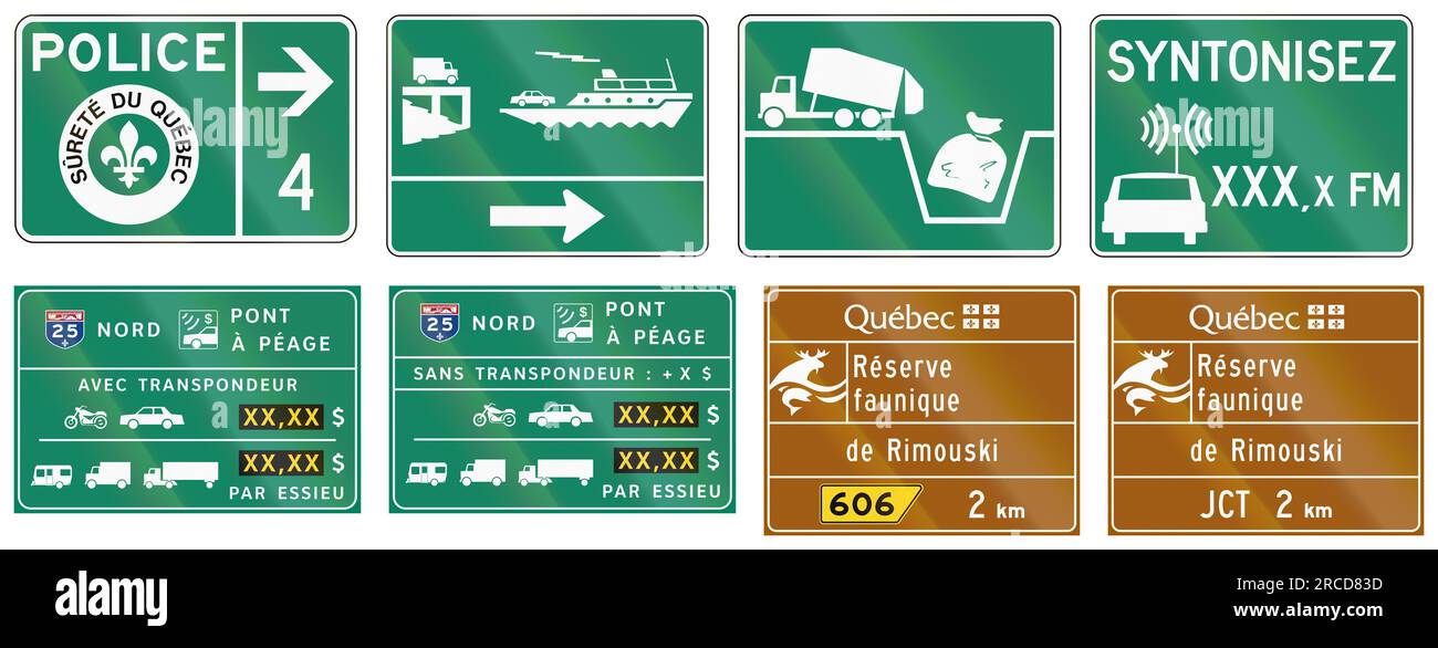 Polizia in Canada. Foto Stock