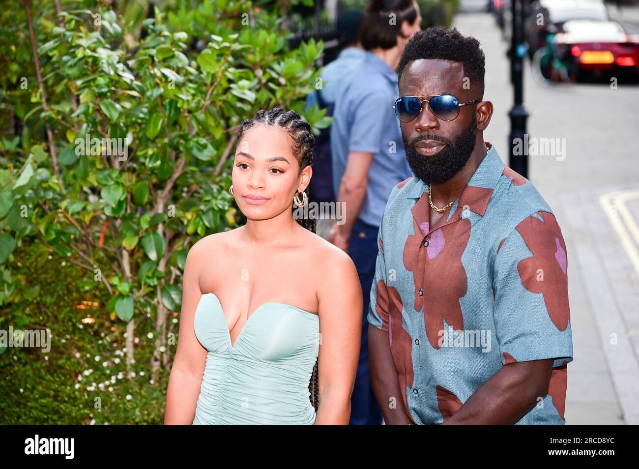 LONDRA, INGHILTERRA - 13 LUGLIO: Jimmy Akingbola partecipa al British Vogue x self-portrait Summer Party al Chiltern Firehouse il 13 luglio 2023 a Londra, Inghilterra. Credito: Vedere li/Picture Capital/Alamy Live News Foto Stock
