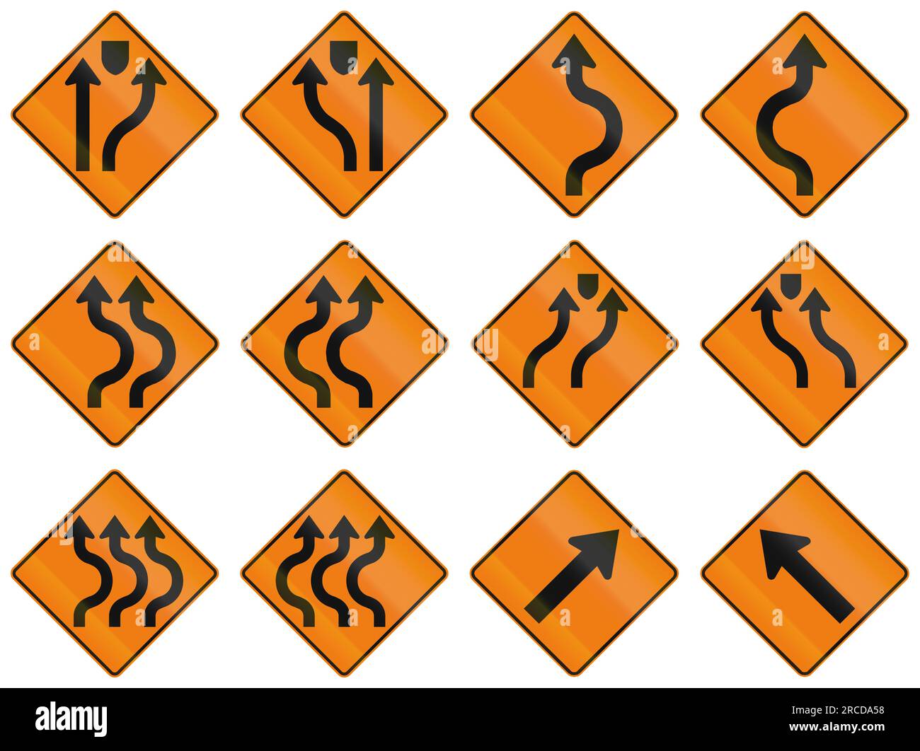 Passa a sinistra o a destra in Canada. Foto Stock