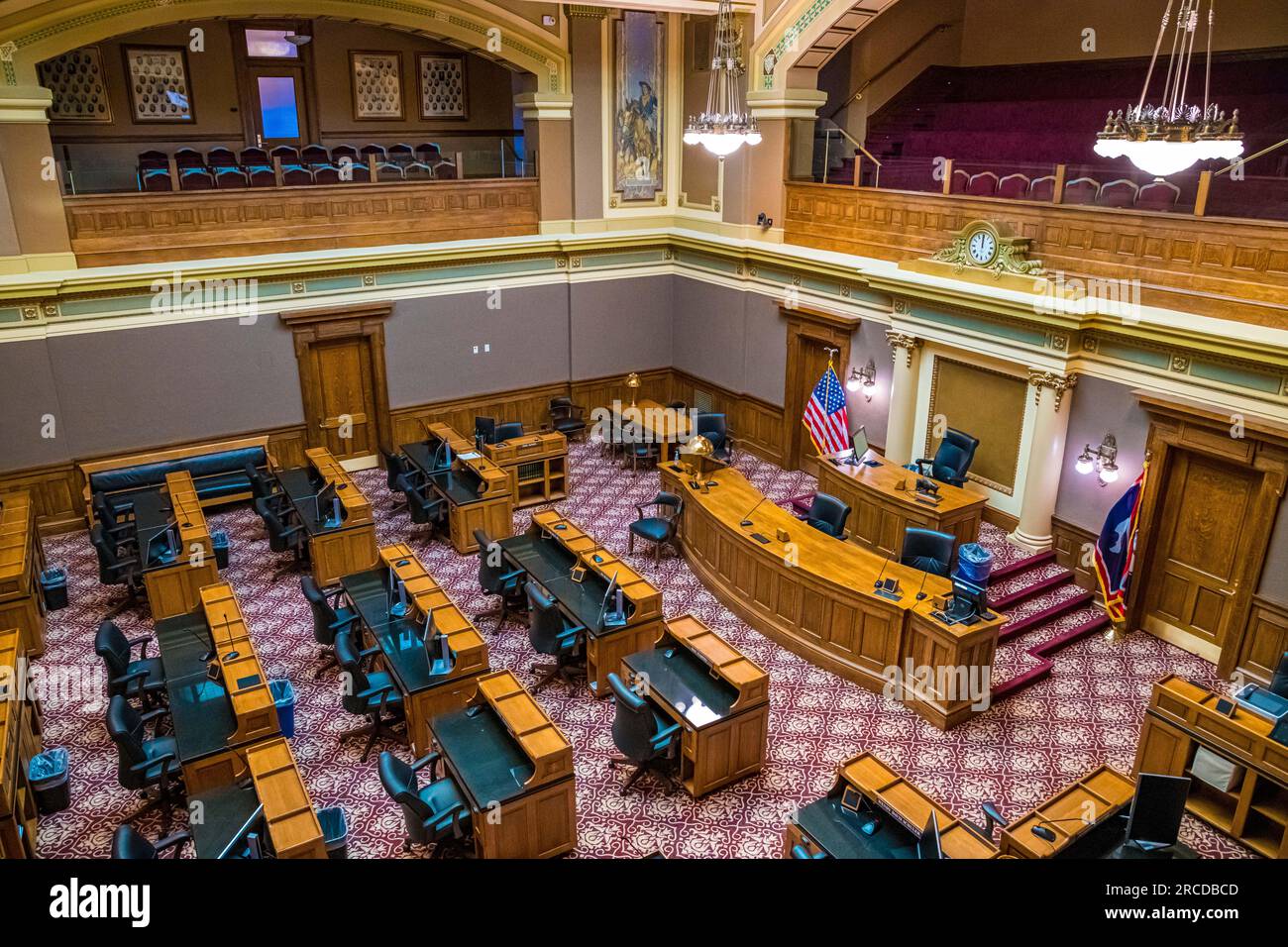 Il centro amministrativo di Cheyenne, Wyoming Foto Stock