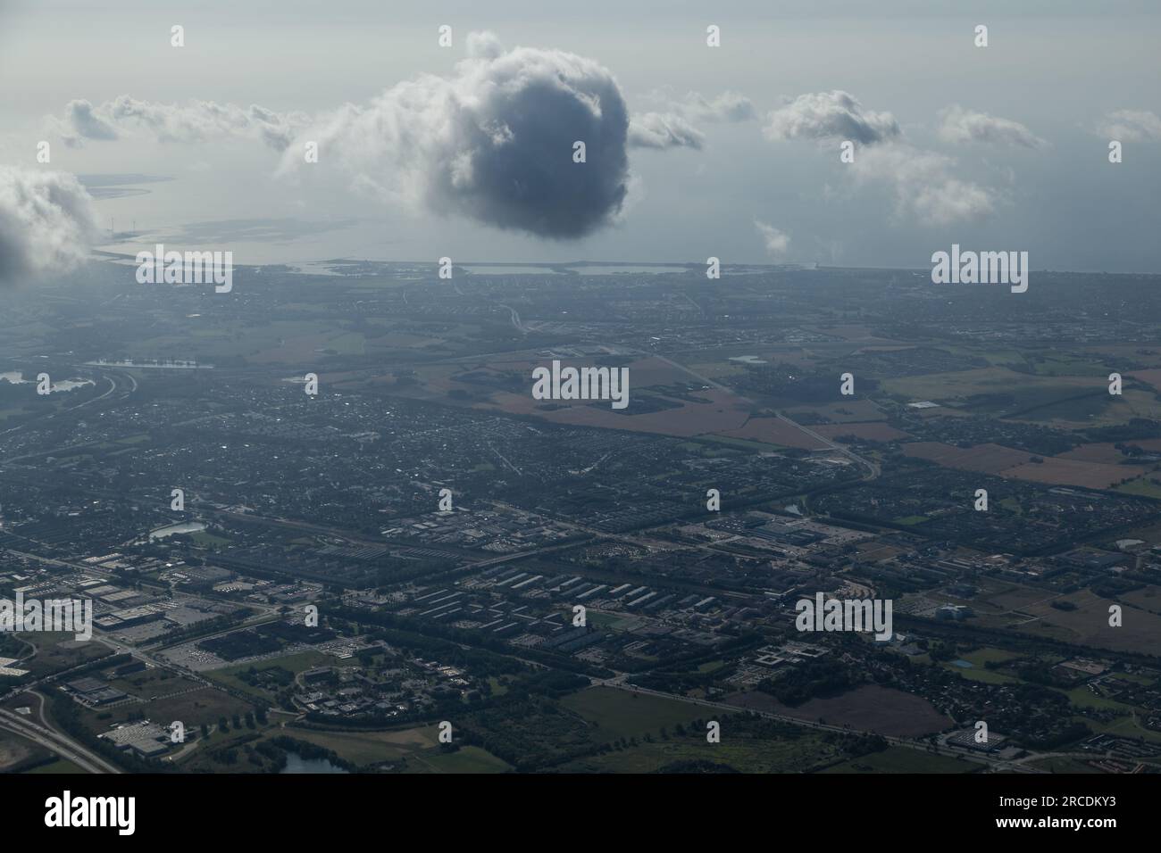 Viste aeree, scene da un aereo di linea Foto Stock