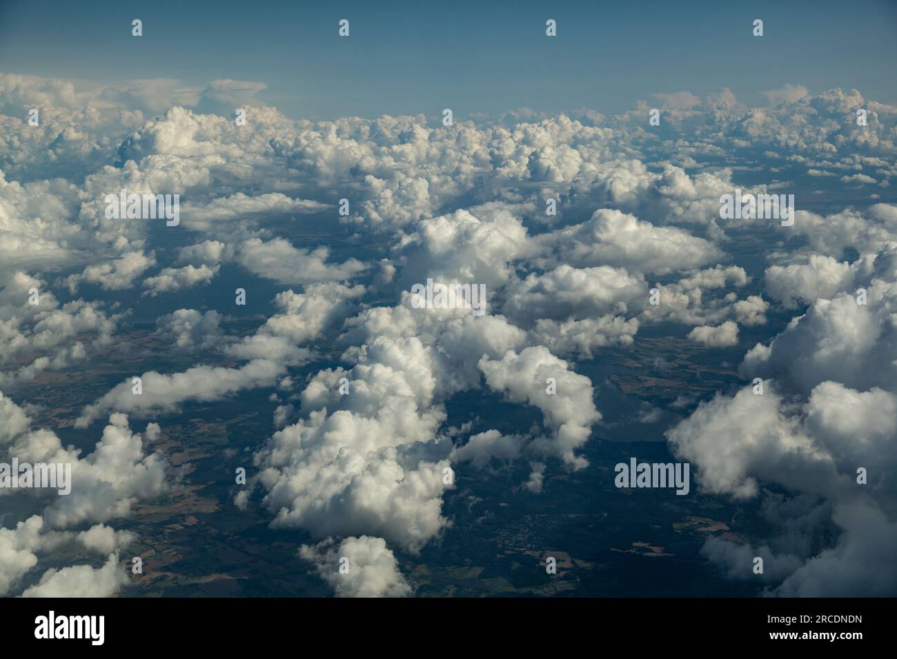 Viste aeree, scene da un aereo di linea Foto Stock