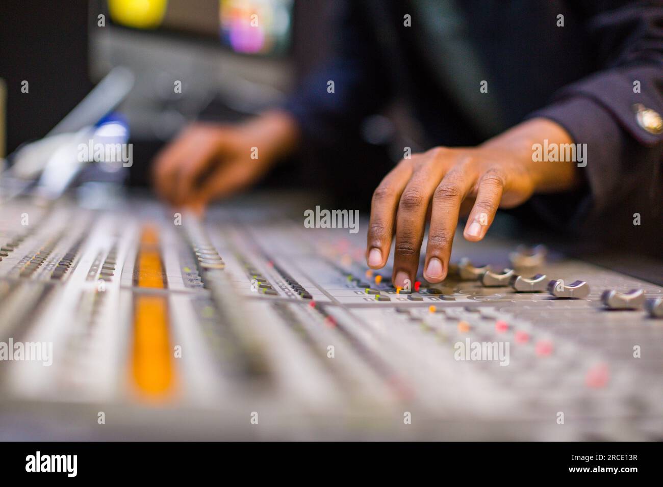 Produzione di apparecchiature per strumenti musicali Foto Stock